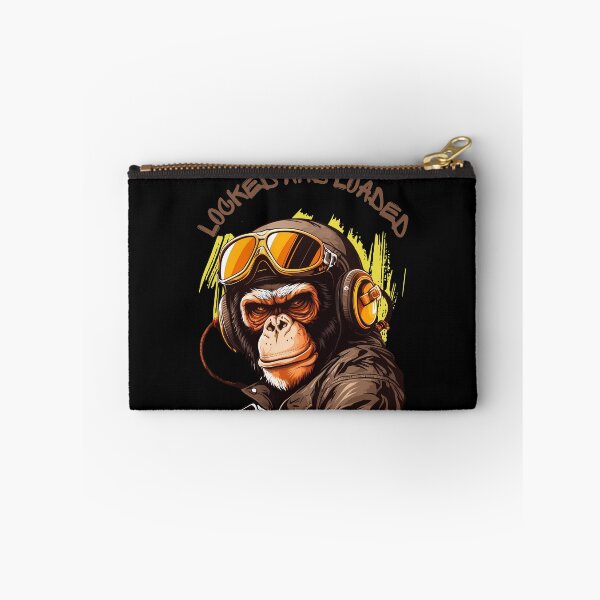 Item preview, Locked And Loaded - Military Chimp designed and sold by Eranthe Bernardo.