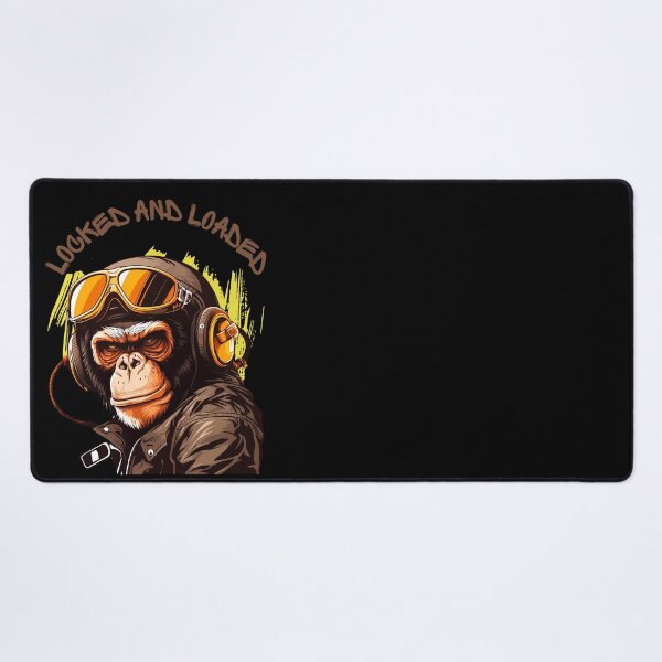 Item preview, Locked And Loaded - Military Chimp designed and sold by Eranthe Bernardo.