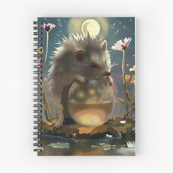 Item preview, Hedgehog and Fireflies designed and sold by mythnomer.