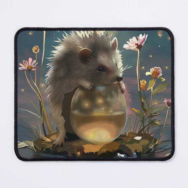 Item preview, Hedgehog and Fireflies designed and sold by mythnomer.