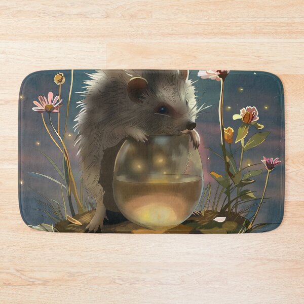 Item preview, Hedgehog and Fireflies designed and sold by mythnomer.