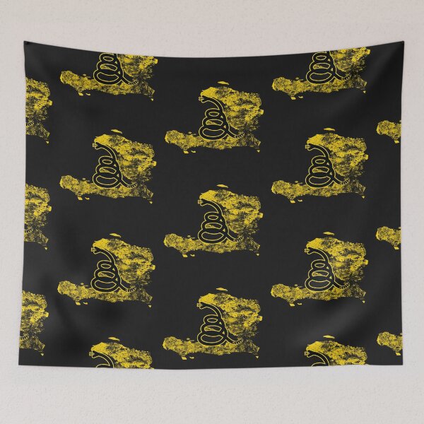 Item preview, Distressed HAITI- Freedom Is The Superpower - Modern Gadsden Snake Flag - Dont Tread On Me design designed and sold by pelagio.