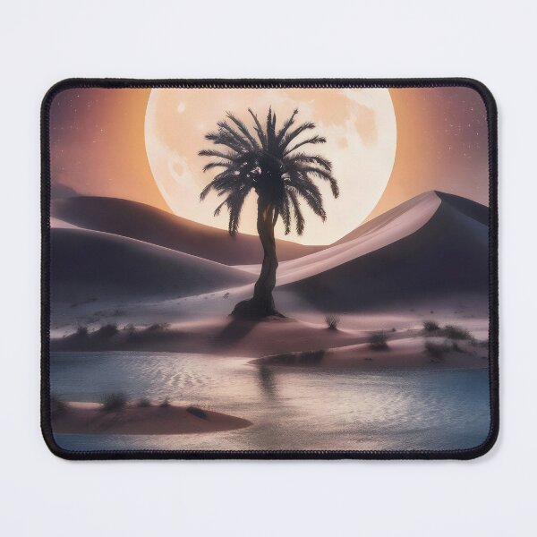 Item preview, Moon over the desert. designed and sold by MyHappyArtShop.