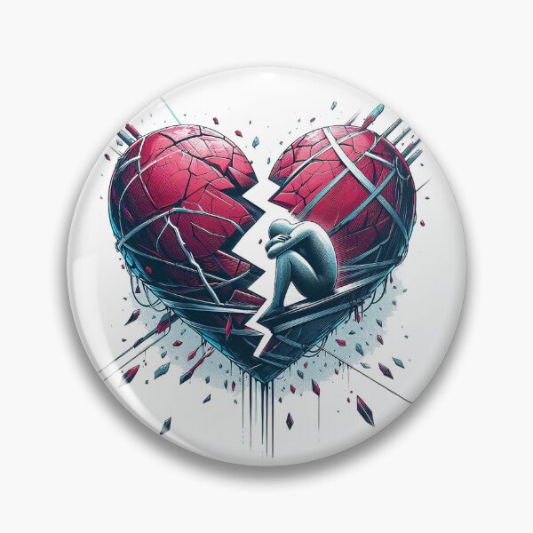 Item preview, heartbroken  illustration Print sad and unhappy  designed and sold by ayoolite.