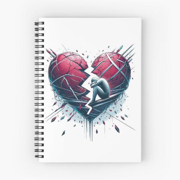 Item preview, heartbroken  illustration Print sad and unhappy  designed and sold by ayoolite.