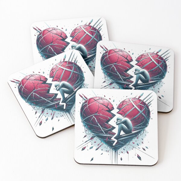 Item preview, heartbroken  illustration Print sad and unhappy  designed and sold by ayoolite.