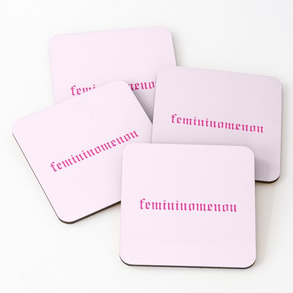 Item preview, femininomenon Gothic Old English Pink Lettering Typography designed and sold by aestheticqueen.