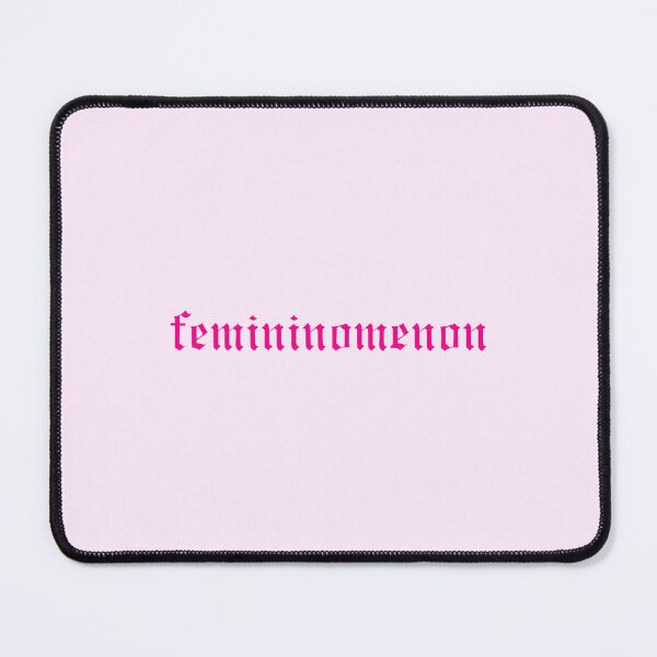 Item preview, femininomenon Gothic Old English Pink Lettering Typography designed and sold by aestheticqueen.