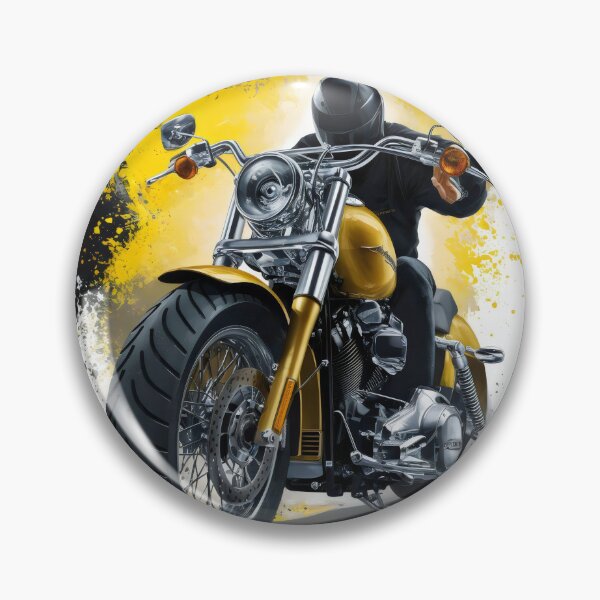 Item preview, Motorcyclist on a motorcycle. designed and sold by MyHappyArtShop.
