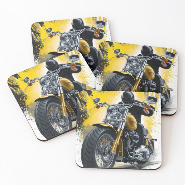 Item preview, Motorcyclist on a motorcycle. designed and sold by MyHappyArtShop.
