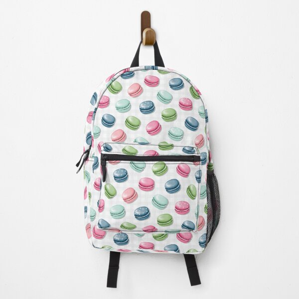 Item preview, Cute Macaron in Pink Blue Teal Green on Neutral Plaid designed and sold by RebeccaHDesign.