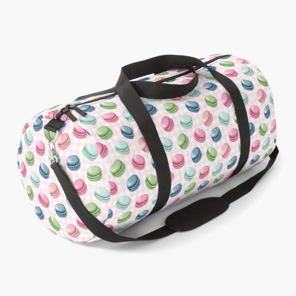 Item preview, Cute Macaron in Pink Blue Teal Green on Light Pink designed and sold by RebeccaHDesign.