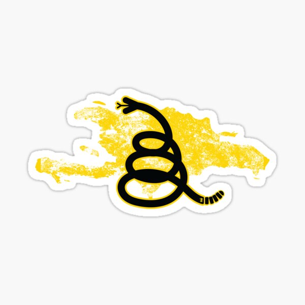Item preview, Distressed HISPANIOLA - Freedom Is The Superpower - Modern Gadsden Snake Flag - Dont Tread On Me design designed and sold by pelagio.