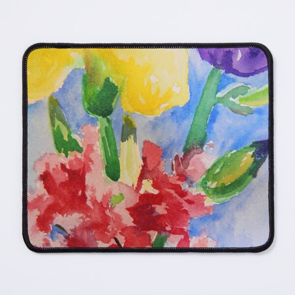 Item preview, Azaleas and Iris - Spontaneous Bamboo Brush Watercolor designed and sold by Jamie Taylor.