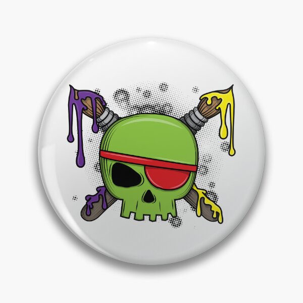 Artikelvorschau, Kunstschul-Totenkopf mit tropfender Farbe, unverzichtbar für Grundschule, Mittelschule und Oberschule entworfen und verkauft von SaltCreatives.