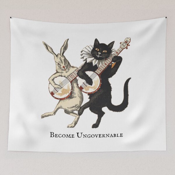 Item preview, Become Ungovernable! - Banjo Cat and Banjo Bunny designed and sold by sternapple.
