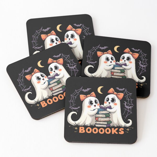 Item preview, Cute Ghosts Reading Books - Halloween Fun designed and sold by HandicraftArt.