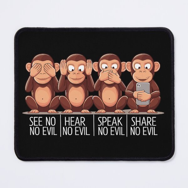 Item preview, Four Wise Monkeys: A Modern Twist designed and sold by JPees.