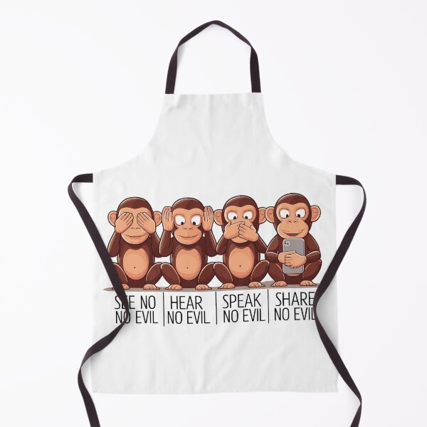 Item preview, Four Wise Monkeys: A Modern Twist designed and sold by JPees.