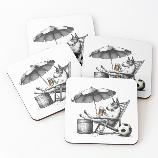 Item preview, Bull Terrier Drinking a Beer designed and sold by Noewi.