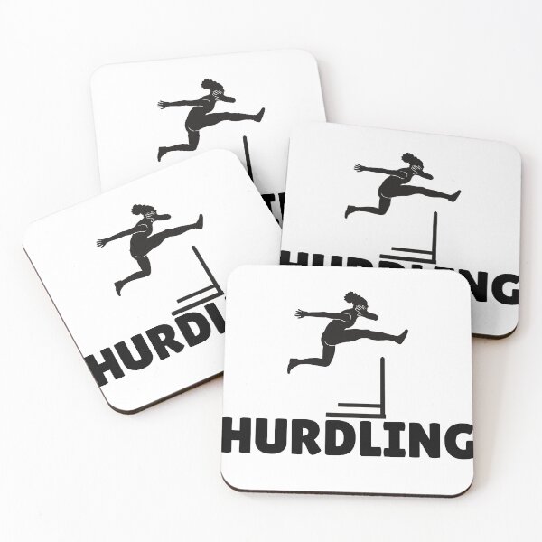Item preview, HURDLING (FEMALE) - BLACK designed and sold by ArtsyCity.