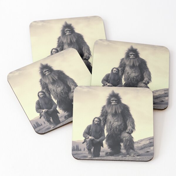 Item preview, Sasquatch Bigfoot and Hunter Photograph designed and sold by scooterbaby.