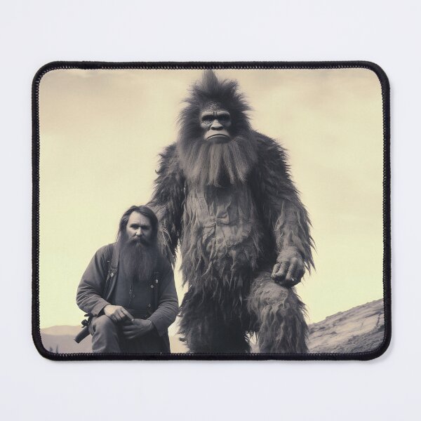 Item preview, Sasquatch Bigfoot and Hunter Photograph designed and sold by scooterbaby.