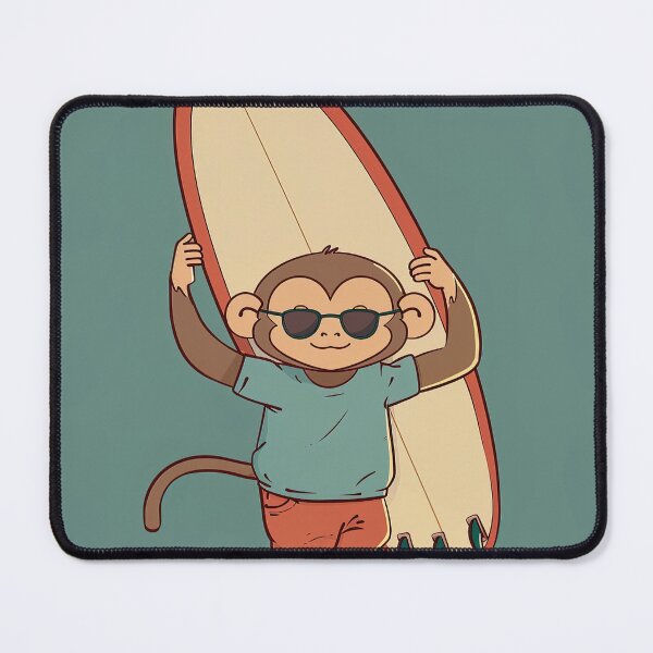 Item preview, The surfer monkey | Anime style designed and sold by ComicsFactory.
