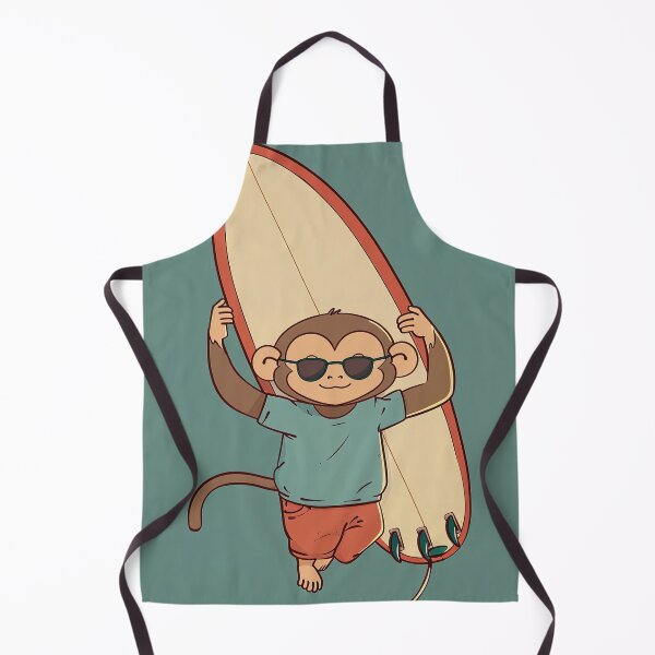 Item preview, The surfer monkey | Anime style designed and sold by ComicsFactory.