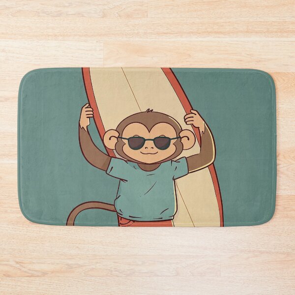 Item preview, The surfer monkey | Anime style designed and sold by ComicsFactory.