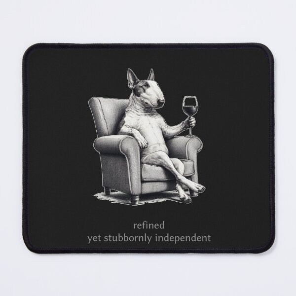 Item preview, Bull Terrier Drinking a Wine designed and sold by Noewi.