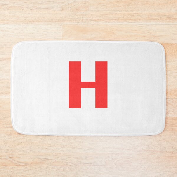 Item preview, Big Red Alphabet Letter H designed and sold by RobbiesMusic.