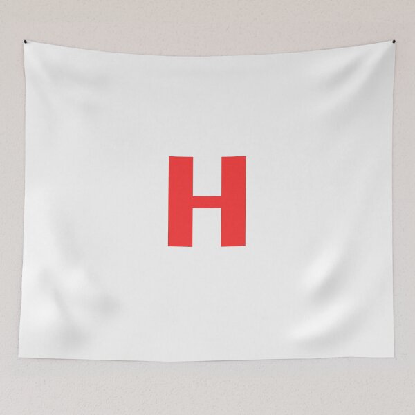 Item preview, Big Red Alphabet Letter H designed and sold by RobbiesMusic.