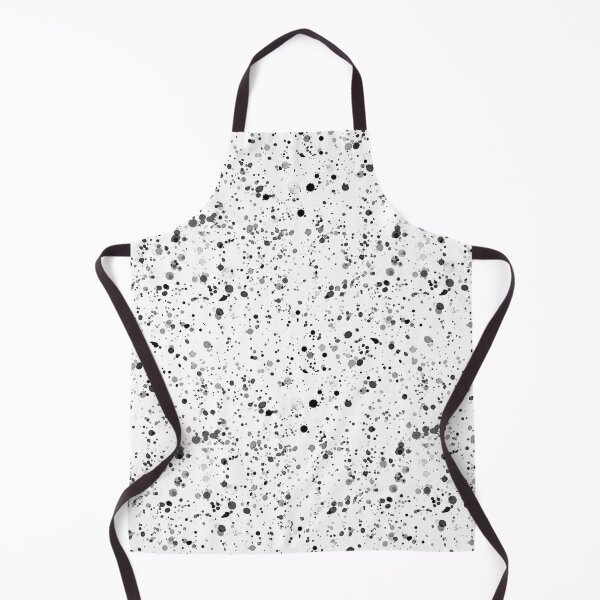 Aperçu de l'œuvre Watercolor Splatter Paint in Black and White créée et vendue par RebeccaHDesign.
