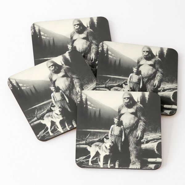 Item preview, Sasquatch Bigfoot Logger Wolf Photograph designed and sold by scooterbaby.