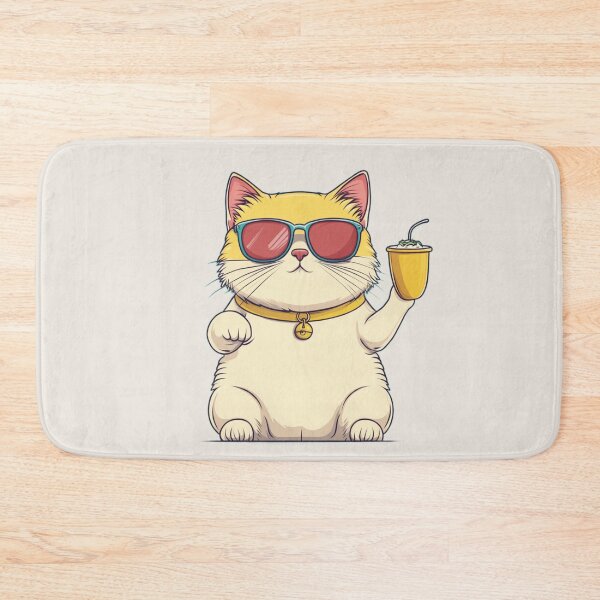 Item preview, Cool Cat Vacation Mode Summer Vibes designed and sold by memememescat.