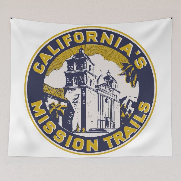 Item preview, Missions Trails California Vintage Style Decal designed and sold by Decal Mania.