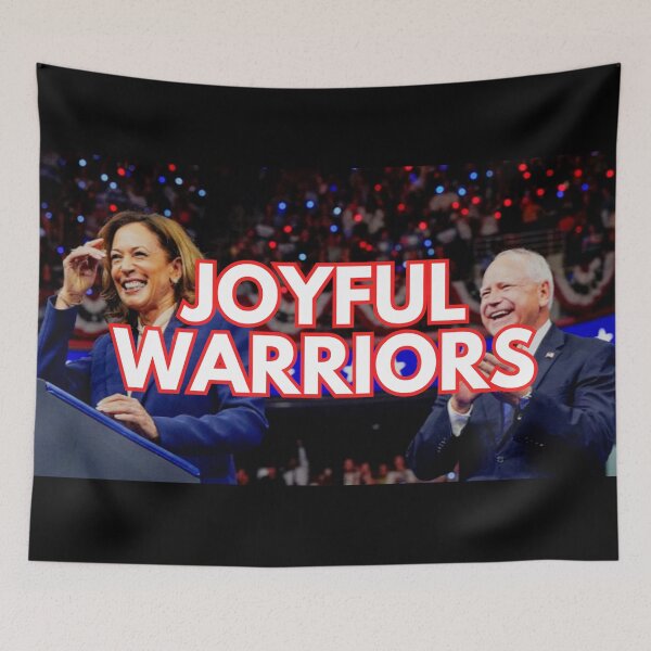 Item preview, Joyful Warriors: Kamala Harris and Tim Walz 2024 designed and sold by Fantasy Masterpiece.