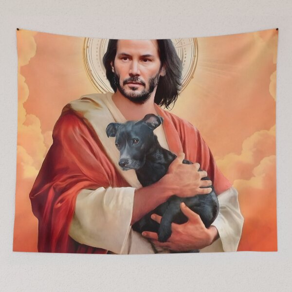Item preview, Keanu Reeves como Santo designed and sold by MoxieVibe.