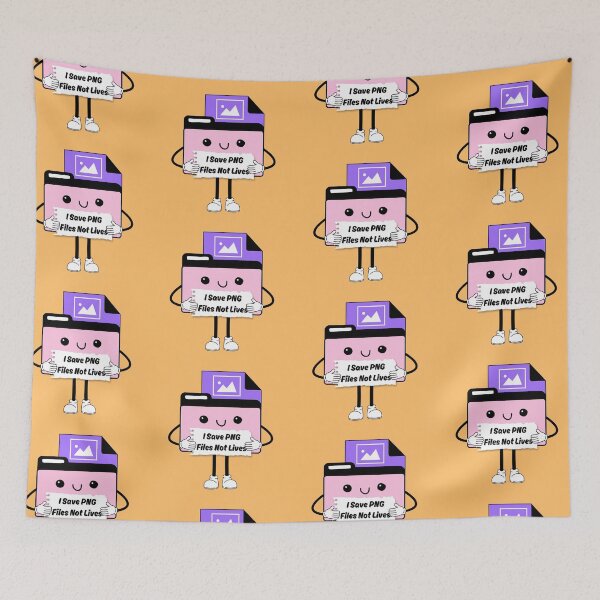 Item preview, I Save PNGs Not Lives Cute Funny Graphic Icon Pink Purple designed and sold by mariahmoniquedesign.