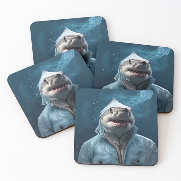 Item preview, Chic Shark in a Raincoat designed and sold by Sillytoe.