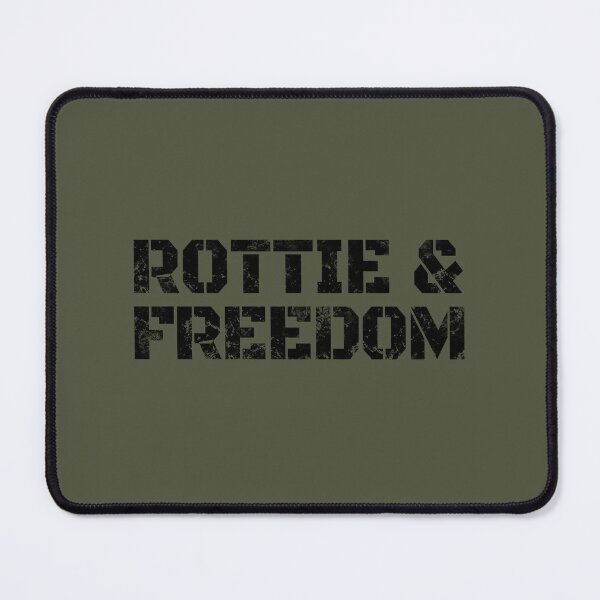 Item preview, Rottweiler Rottie and Freedom USA Military Gift designed and sold by Guarddogdrive.
