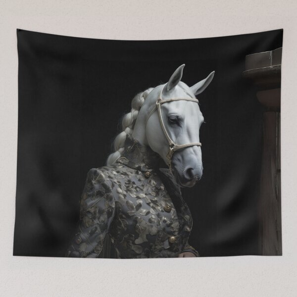 Item preview, Elegant White Stallion in Formal Attire designed and sold by Sillytoe.
