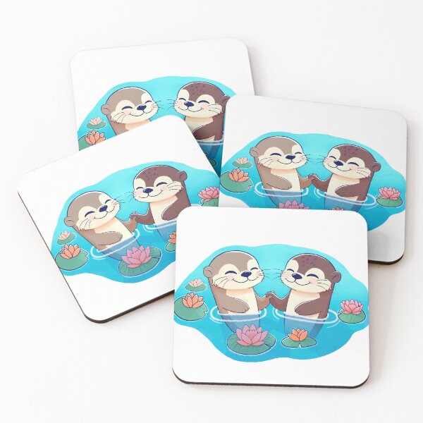 Item preview, Paired Otters designed and sold by SophiaOnePiece.