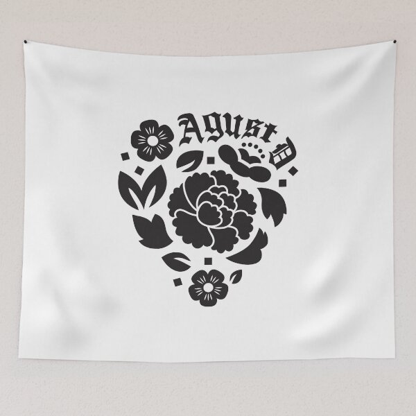 Item preview, Agust D Lotus Charm Black designed and sold by loonylunaART.