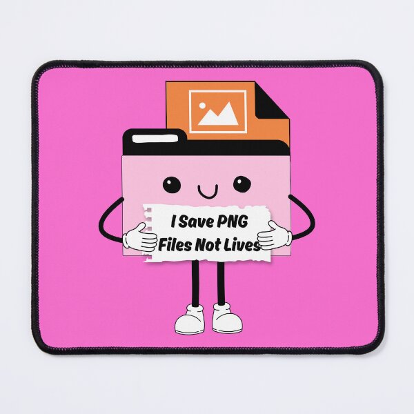 Item preview, I Save PNGs Not Lives Cute Funny Graphic Icon Pink Purple designed and sold by mariahmoniquedesign.