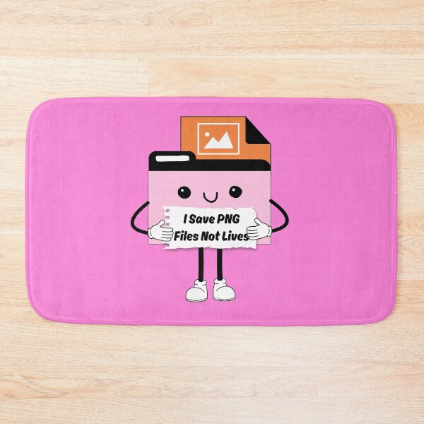Item preview,  I Save PNGs Not Lives Cute Funny Graphic Icon Pink Purple designed and sold by mariahmoniquedesign.