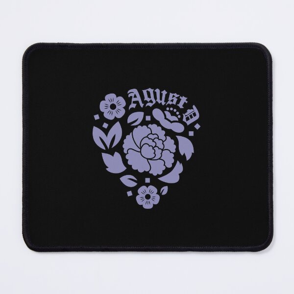 Item preview, Agust D Lotus Charm Purple on Black designed and sold by loonylunaART.
