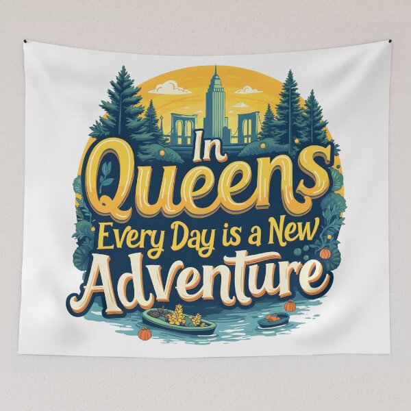 Item preview, queens new york, every day is a new adventure designed and sold by mood-draftsman.