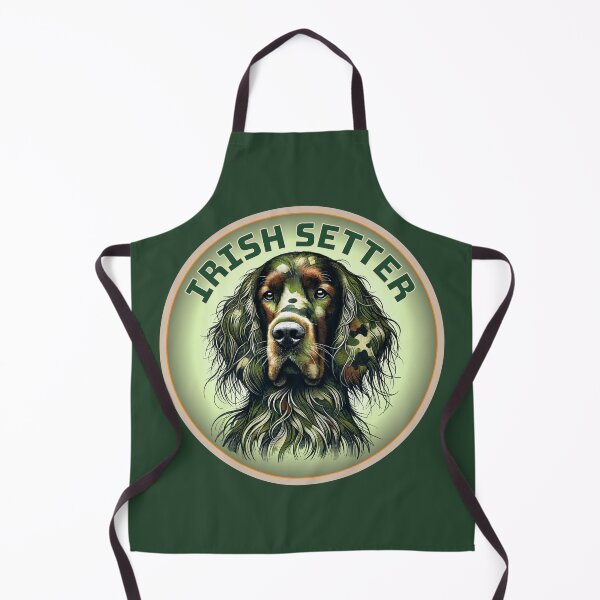 Artikelvorschau, Irish Setter Camouflage Jagdhund Design entworfen und verkauft von SportyAndArtful.